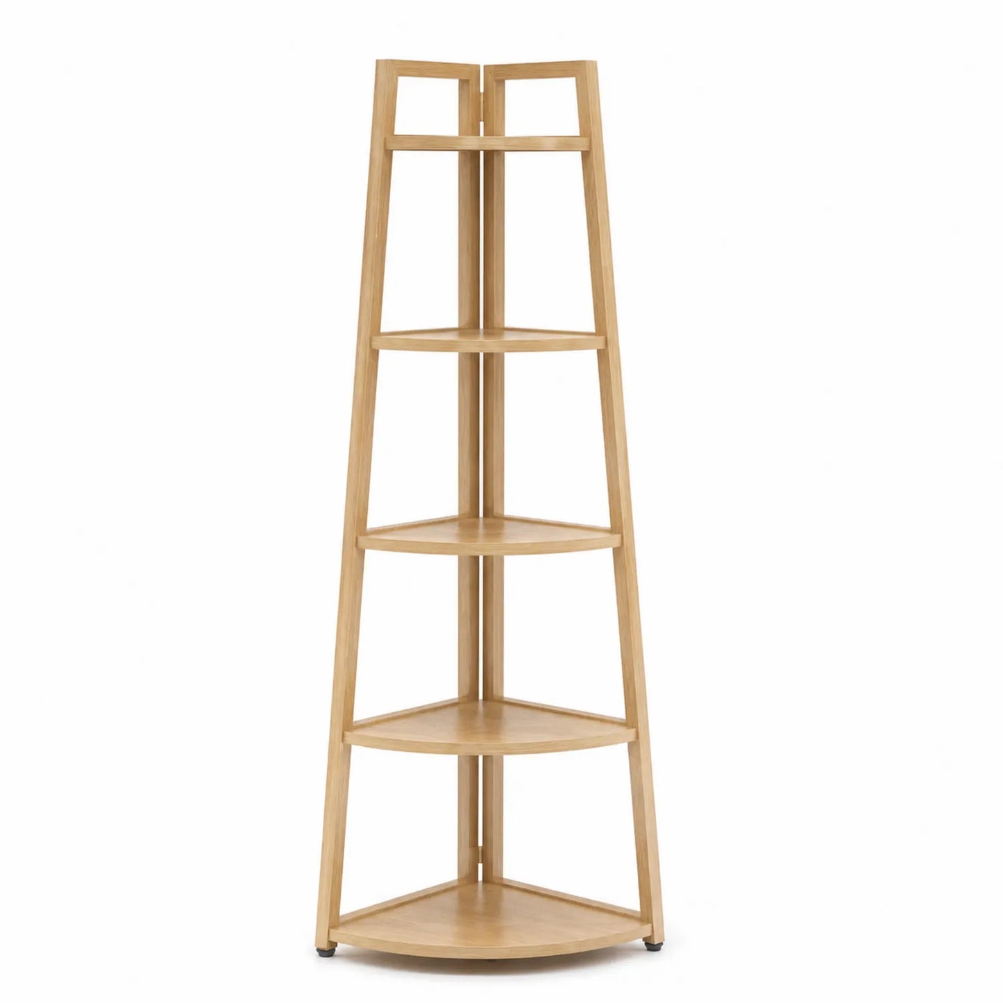 Scaffale Angolare in Legno a 5 Ripiani 190x42x30 cm