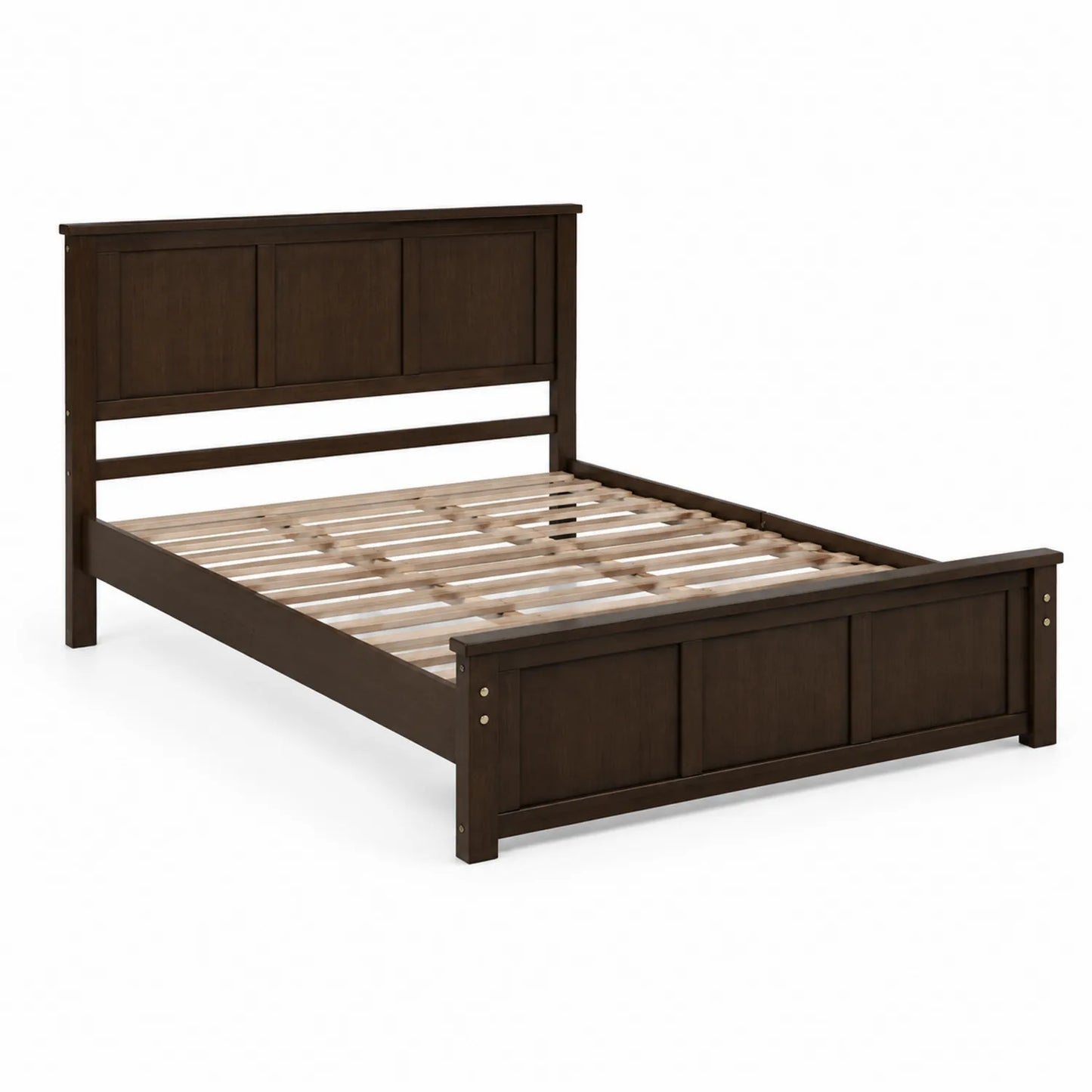 Letto matrimoniale in legno marrone 200x160 cm
