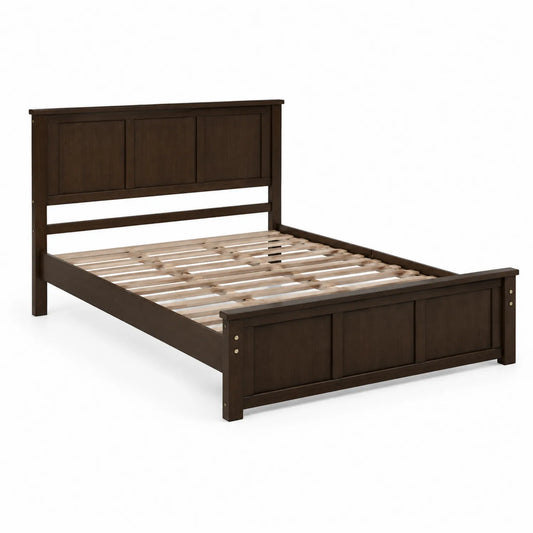 Letto matrimoniale in legno marrone 200x160 cm