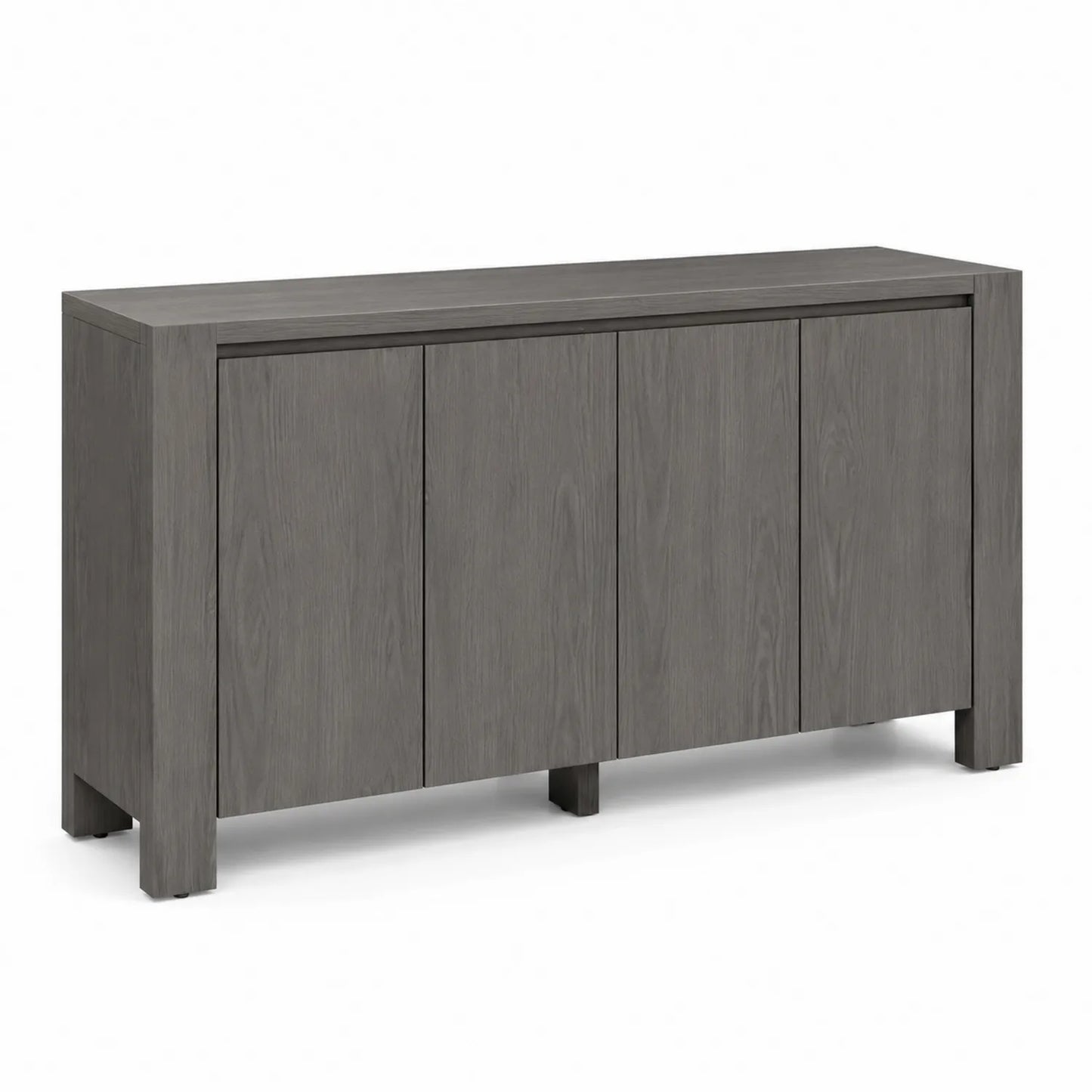 Credenza in legno grigio 140x75x40 cm