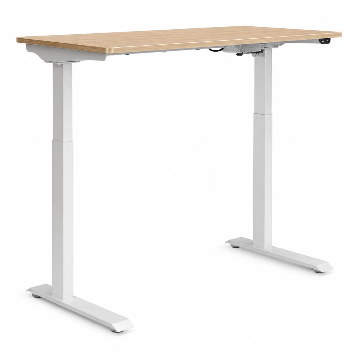 Scrivania regolabile in altezza in MDF e metallo Bianco