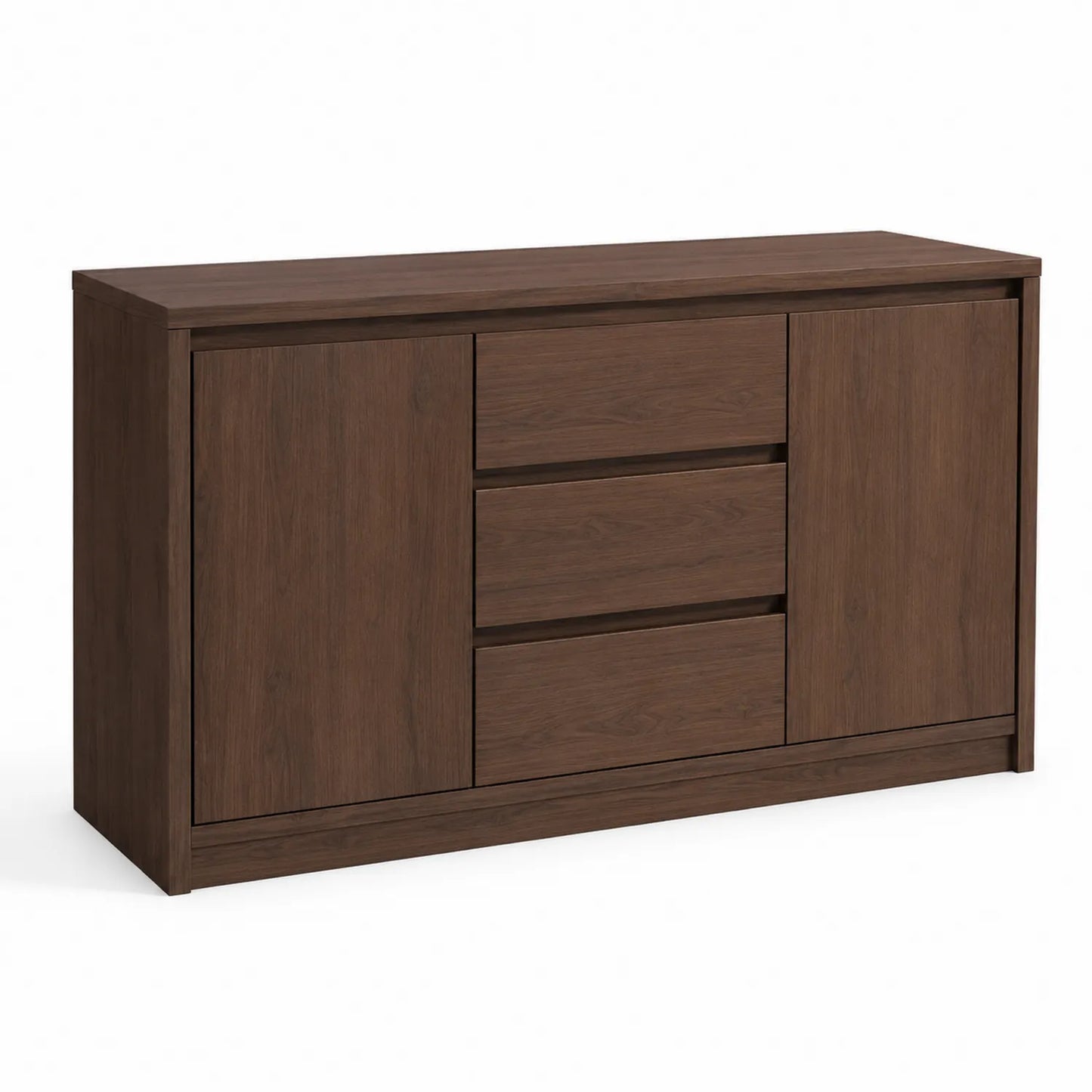 Credenza Rettangolare in Legno Marrone 150x40x85 cm