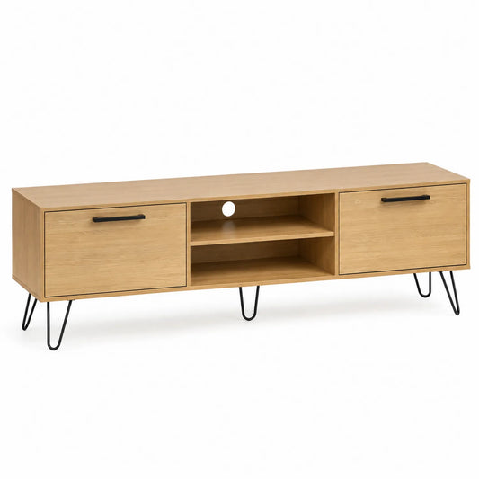 Mobile TV in legno truciolato colore Rovere 180x40x50 cm